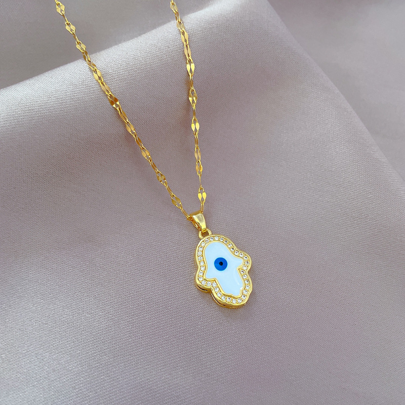 Collier ras du cou femme avec micro diamants style élégant_voghion.com