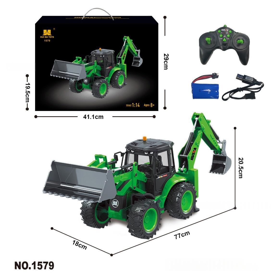 Suministro 1: 14 modelo de vehículo de ingeniería de aleación de control remoto simulación de excavadora camión de descarga mezclador juguetes para niños