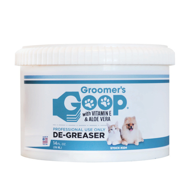 EE.UU. GOOP gato crema de mascota de barba negra aceite de cola barba amarilla lavado gel de baño protector de pelo para perros