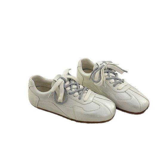 Liquid Silver Lightweight Breathable Inner Height Square Head Sports Forrest Gump Shoes Spring and Summer New Lace-up All-match Casual Torre Shoes