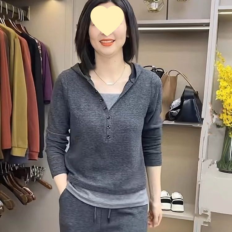 套装小众春秋2025百搭卫衣时尚韩版新款装女洋气休闲假两件套女装|undefined