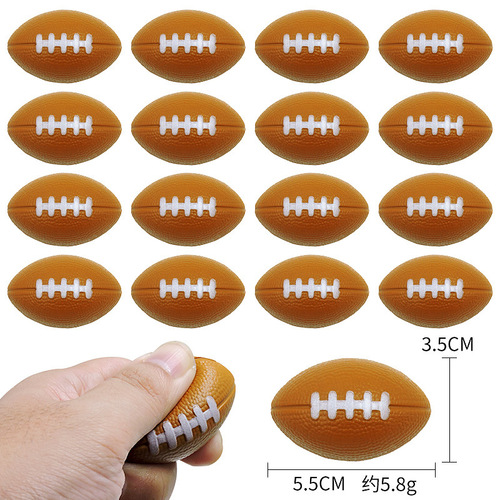 Amazon PU foam mini soccer ball elastic basketball 4cm spray paint olive ball stress relief pressure ball