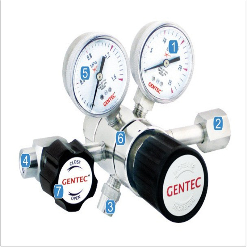GENTEC捷锐不锈钢减压器R22SLGK-FGG-04-04 R22SLAK/BK/GK/JK/BBK