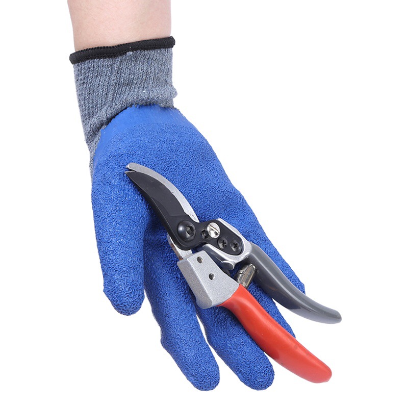 Guantes impregnados de látex en stock al por mayor de látex impregnado arrugas antideslizante Protección Laboral guantes de protección de látex Xingyu L218