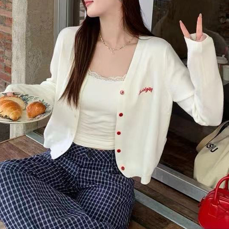 针织开衫外套女新款秋季穿搭高级感外搭毛衣韩系早秋上衣毛织工厂|undefined