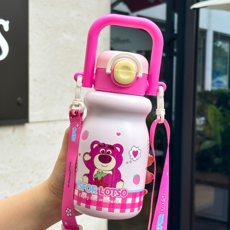 Toy Story portable taza de agua para niños doble taza de agua portátil de alto valor de visualización de los estudiantes de acero inoxidable 316