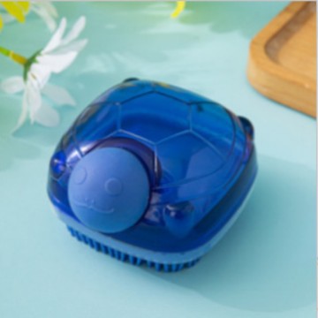 Cepillo de baño de silicona bebé niños Baño espalda cepillo de baño pelo suave sub-botella Baño artefacto al por mayor