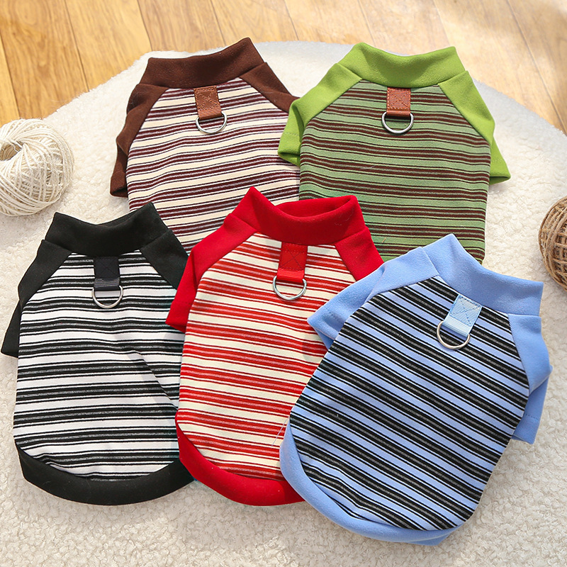 原创条纹狗狗新品猫咪宠物服饰猫衣服狗用品法斗打底衫泰迪跨境|undefined