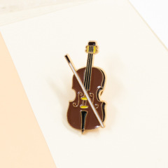 文芸バイオリンブローチ個性音楽楽器バッジ芸術胸花学生服ピンバッグアクセサリー