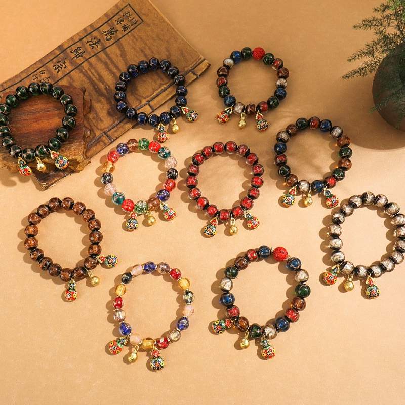 Bracelet, accessory walnut, cinnabar, wholesale