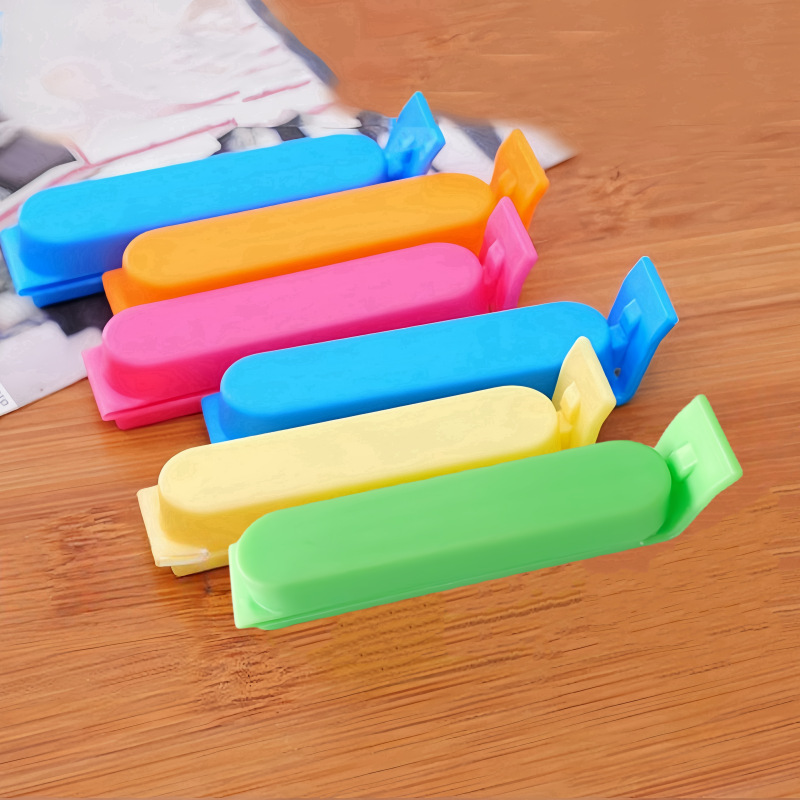 Clip de sellado de plástico, clip de té, bolsa de bocadillos para la conservación de alimentos, clip de sellado a prueba de humedad, los fabricantes de regalos pueden establecer el logotipo