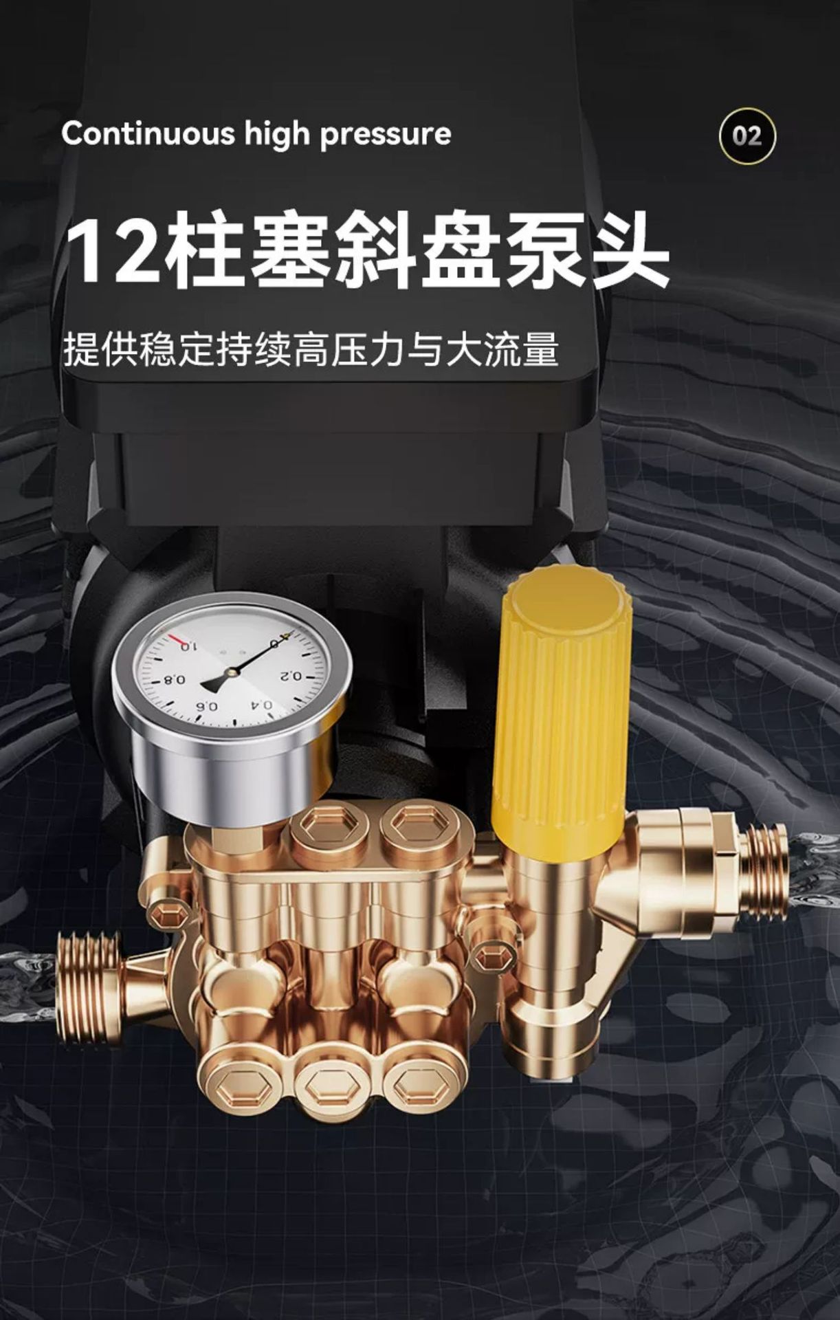 Car wash machine high-pressure water gun for home use 220V car wash tool powerful floor cleaning booster pump high-power air conditioner cleaner