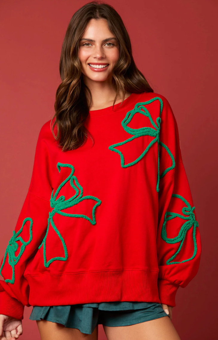 Women's Clothing 24 summer hot selling models independent station casual bow mid length sweatshirt for women_voghion.com