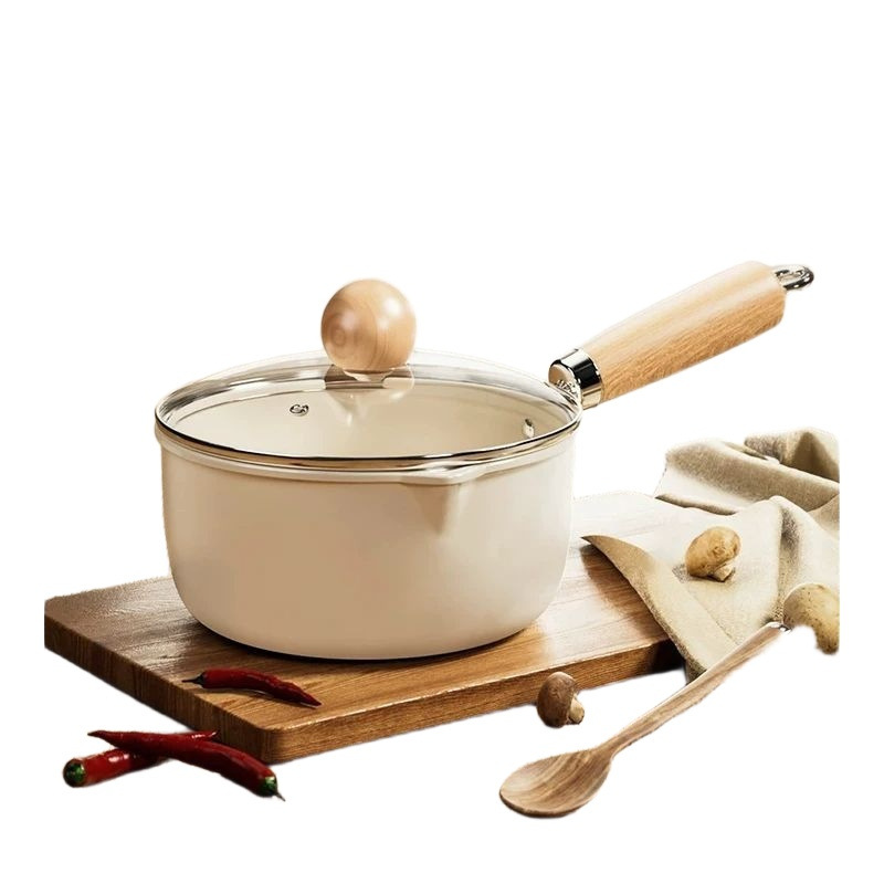 Olla Antiadherente para Leche y Comida de Bebé con Tapa de Vidrio image 6