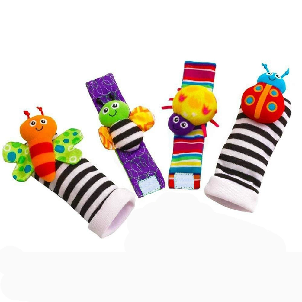 Детские носочки для путешествий, носочки-погремушки, детские браслеты-искатели, сенсорные игрушки, браслеты-погремушки, игрушки для ног