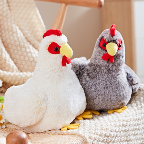 Lucky Bird Simulated Electric Hatching Mother Chicken that Sings and lays eggs, Early Education Plush Rooster Toy, Gift