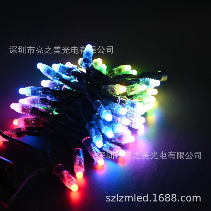 出口led外露灯WS2811广告招牌发光字5V12V12mm节日串灯像素灯防水|undefined
