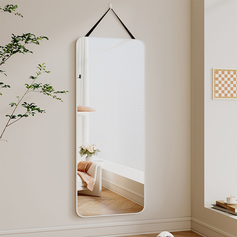 Self-adhesive wall-mounted full-length mirror, home dressing mirror, ins-style bedroom dormitory wall-mounted fitting mirror for girls