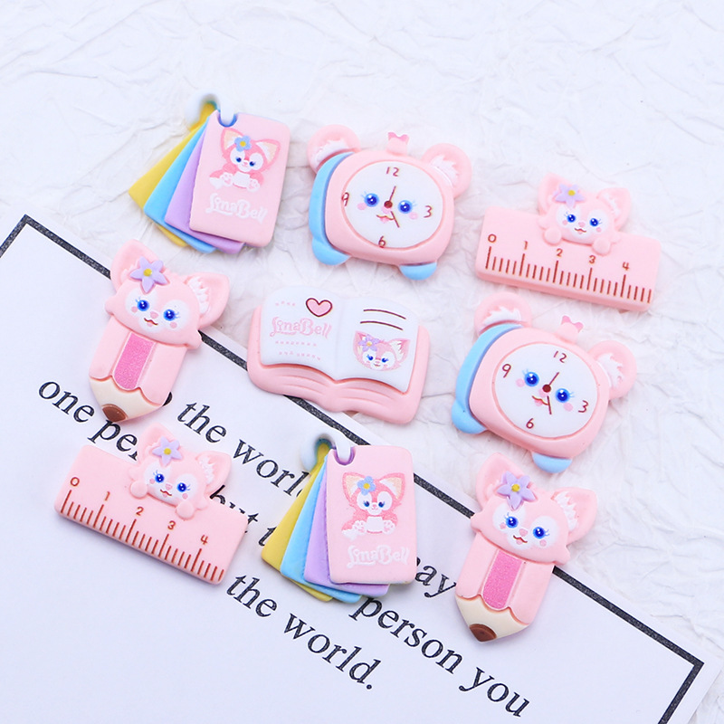 Dibujos animados beibei papelería serie resina accesorios DIY crema pegamento teléfono caso hecho en casa headwear horquilla material al por mayor