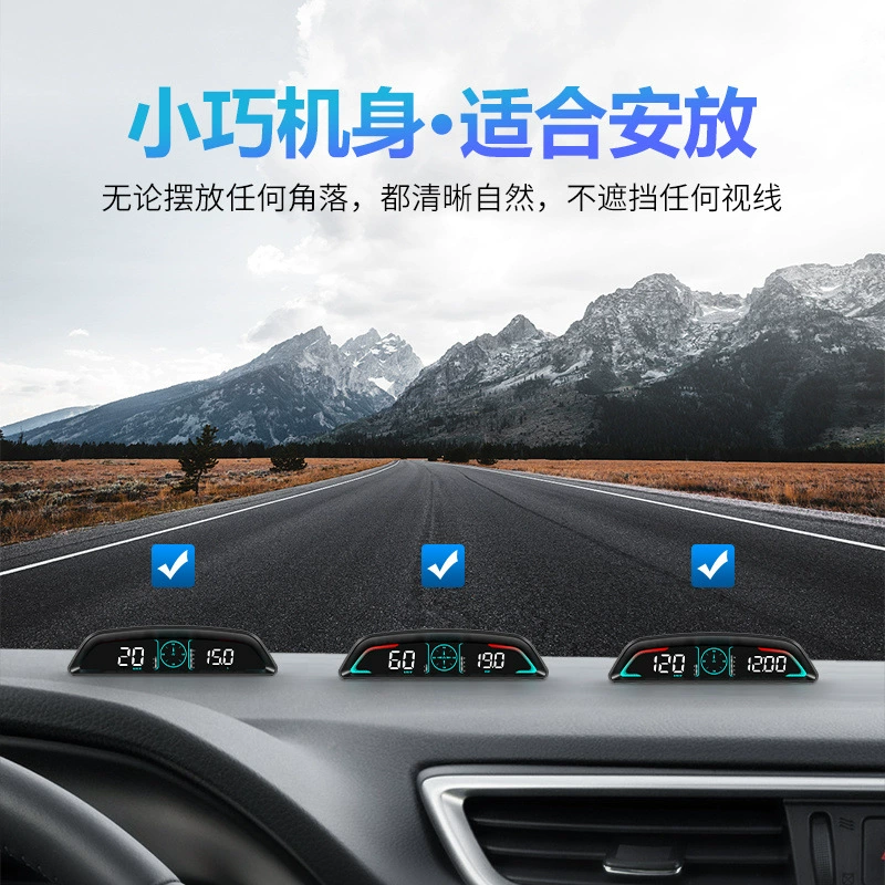 HUD-образ: автомобильная скорость, температура воды, расход топлива, скорость, OBD-многофункциональный прибор-проектор на головной дисплей B3