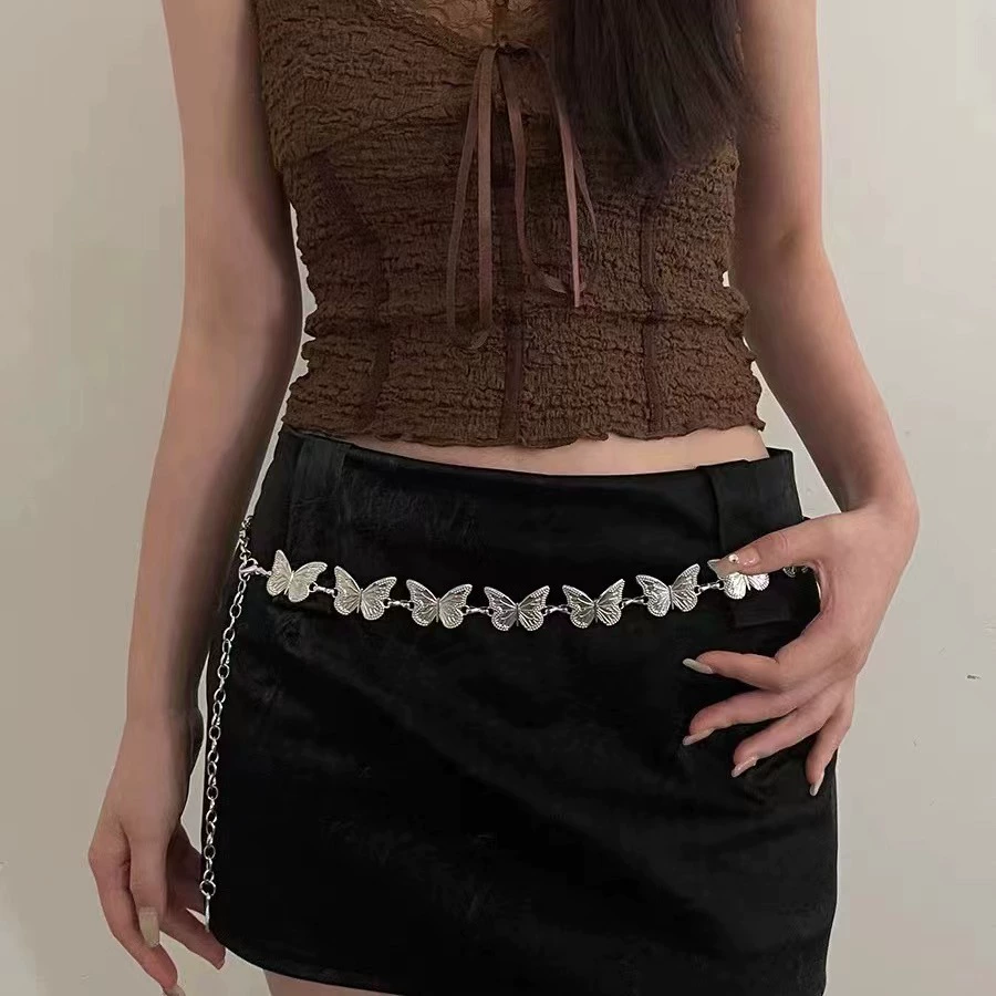 Small design belt, chain, uniform, brand universal accessory, trend of season, Korean style