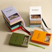 Фучен Макарон цветной ПЭМ пленочный дисплей коробка для подвески коробки для ювелирных изделий