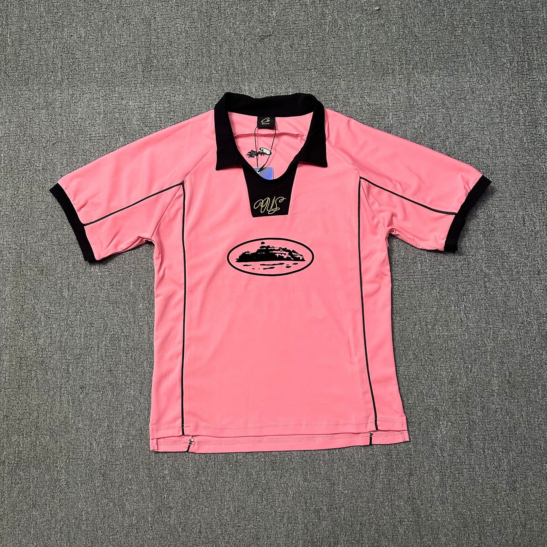 Corteiz Corteiz 2024 Polo Football Jersey Pink Black