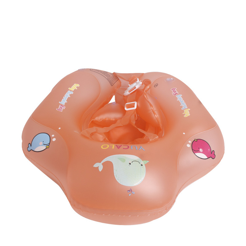 Flotador de natación transfronterizo en stock para bebés de 0 a 8 meses, flotador antivuelco, flotador inflable con parasol engrosado.