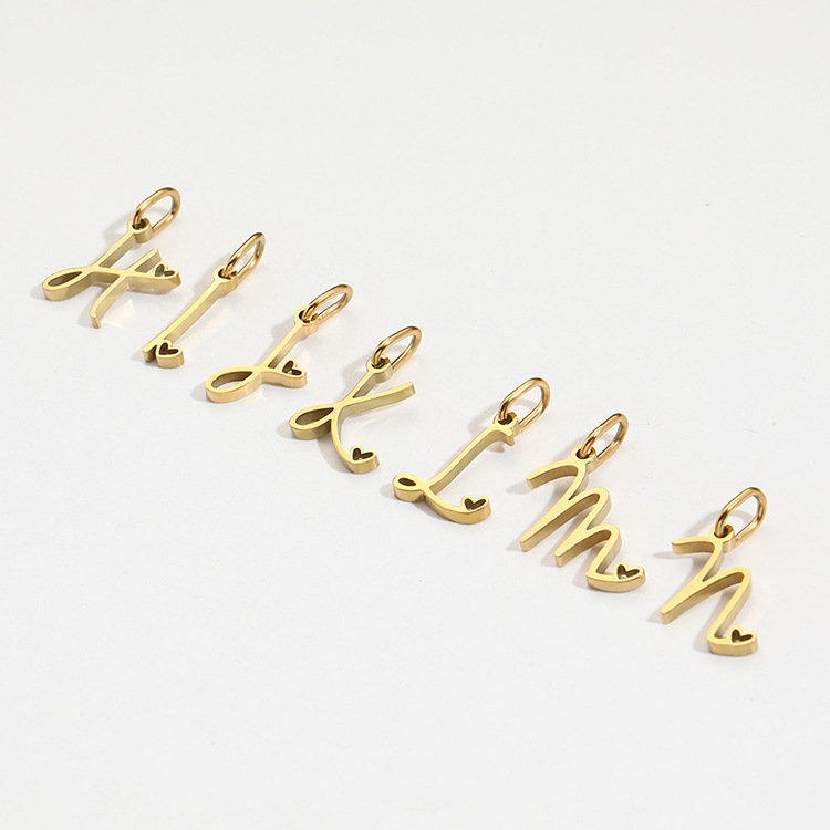 4g Weight Pendant Jewelry Making Type 10mmKS115067-Z Jewelry Making Size 14K Gold Plated Plating Material 1 Piece Quantity 304 Stainless Steel Material Letter Pattern Simple Style Style 1 Piece 10mmKS115067-Z 316 Stainless Steel 14K Gold Plated Letter Polished Pendant 7