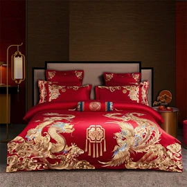 四件套;床罩床笠;婚庆床品套件