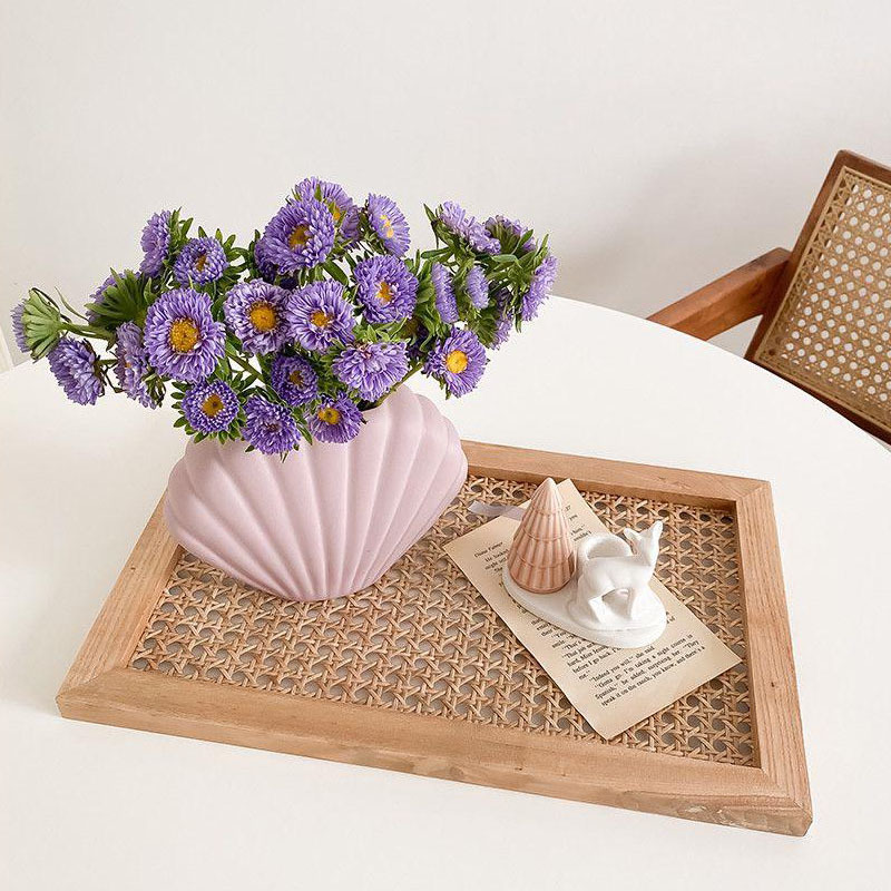 Nordic Morandi color ins B & B gabinete del vino mesa de comedor decoración del hogar florero de cerámica decoración artesanal