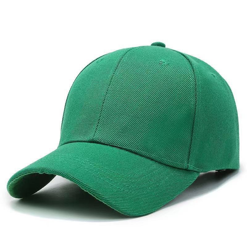 Sombrero de los hombres fabricante de piel verde color sólido cuerpo de luz gorra de publicidad gorra de sol sombrero multicolor de las mujeres gorra de béisbol casual protección solar