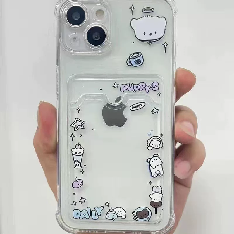 The card holder is suitable for iPhone14/13promax12/11pro anti-fall xr/can hold photos iPhone17
