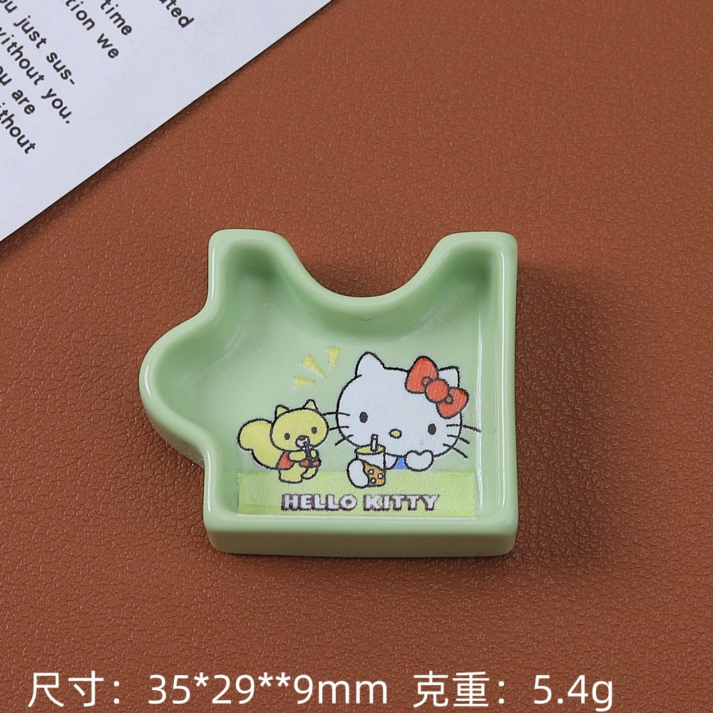 Kit de materiales DIY con diseño de gato y rompecabezas - Incluye plato, pegamento de crema, pinzas y accesorios de resina - Para manualidades