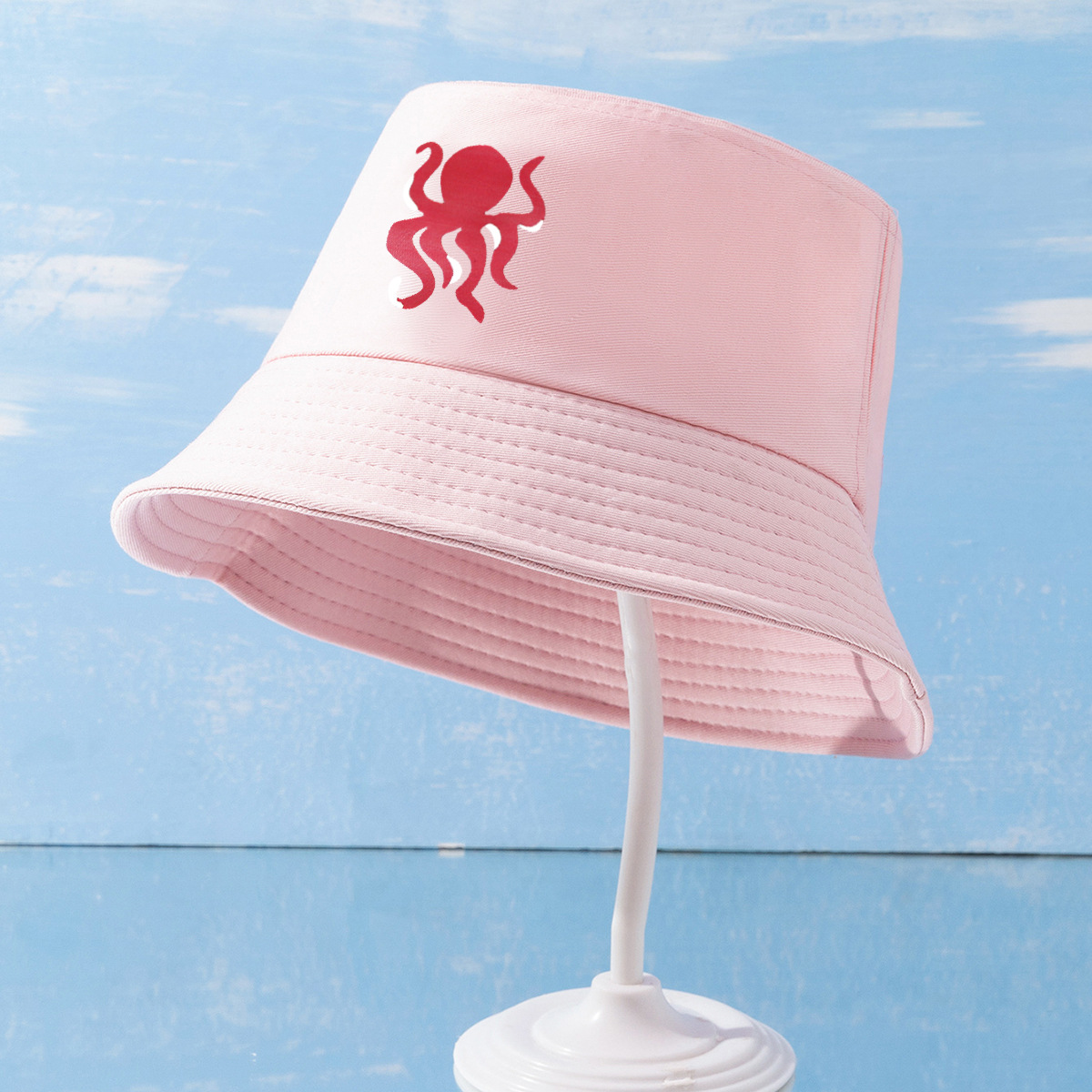 Unisex Simple Style Octopus Printing Bucket Hat display picture 9