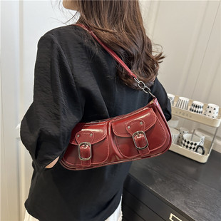 This Year's Popular Personalized Small Bags for Women 2025 New Autumn and Winter Style Niche Crossbody Bag Fashionable Shoulder Crescent Bag