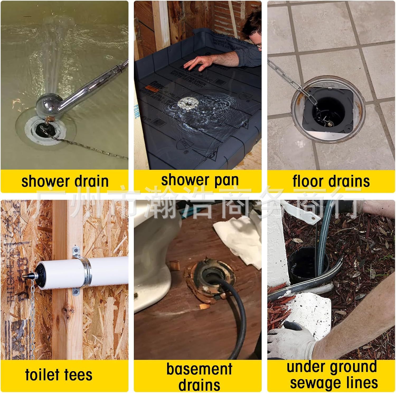 (2개) 배수 방광 2 인치 파이프 씰 테스트 에어백 씰 테스트 시작 유압 테스트