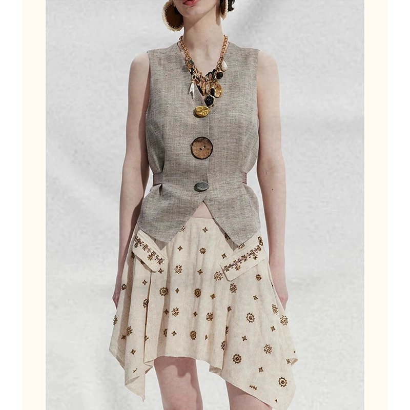 Красивые летние костюмы, крутые и дерзкие наряды, повседневные маленькие ароматные топы и юбки, женские костюмы из двух частей.