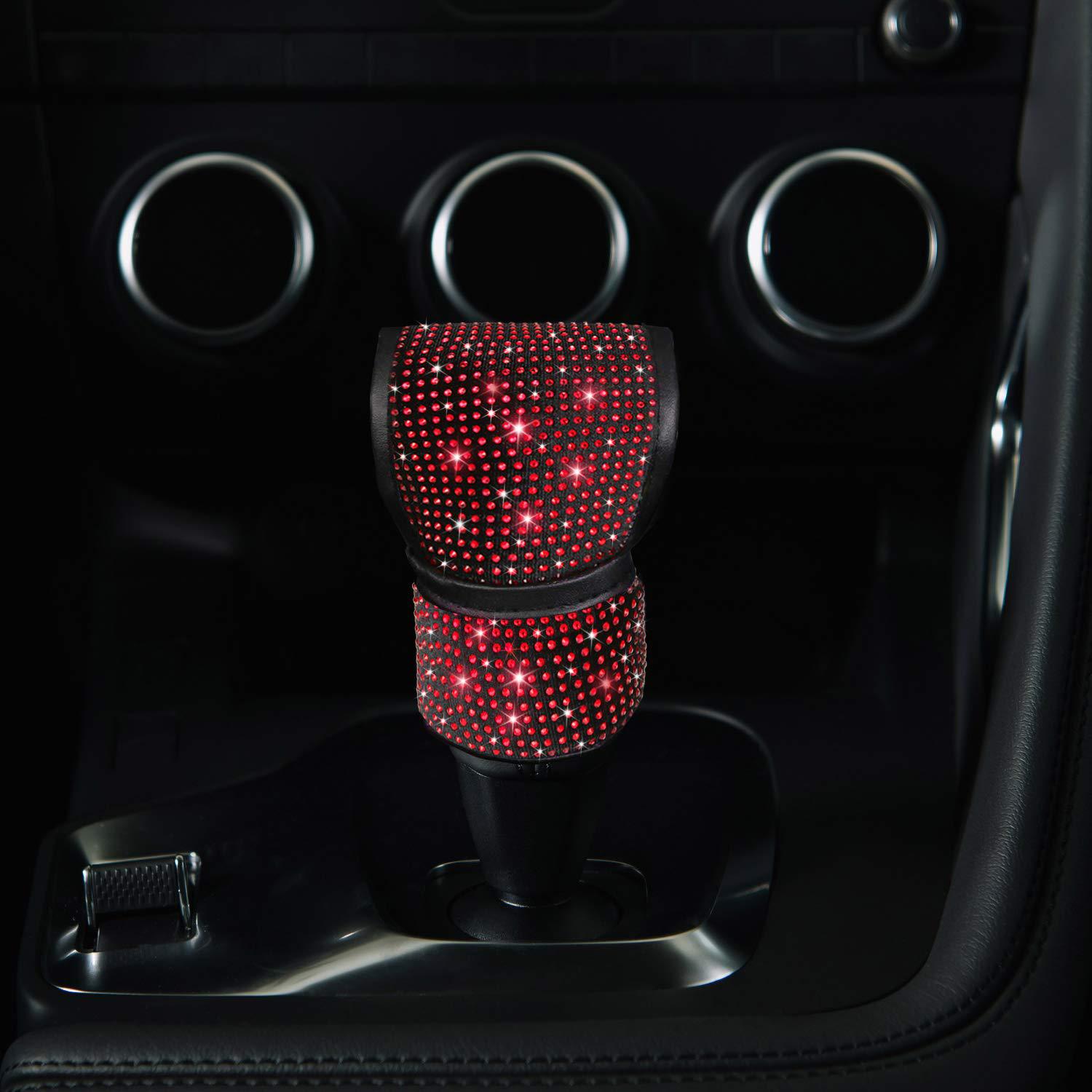 New Fashionable Full-Diamond Car Steering Wheel Cover for Women, Universal Crystal Flash Diamond Anti-Slip Handlebar Cover for All Seasons
