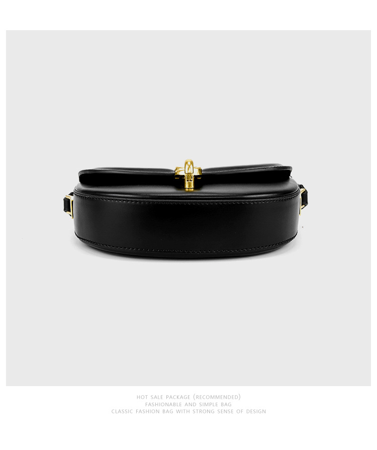480g Weight Pu Leather Lining Material Lock clasp Closure Type Single Shoulder Strap Strap Type Saddle Bag Bags Type Street Occasion Pu Leather Material Women's Backpack Backpack Solid Color Pattern All Seasons Season Women's Gender Streetwear Style Oval Shape Small Size Women's Small All Seasons Pu Leather Solid Color Streetwear Oval Lock Clasp Saddle Bag