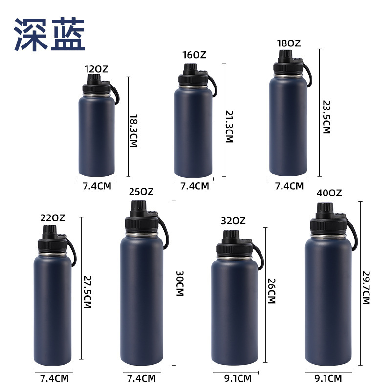 Botella espacial estadounidense transfronteriza de gran capacidad portátil al aire libre con botella deportiva de mano de alto valor nominal simple taza aislante térmico