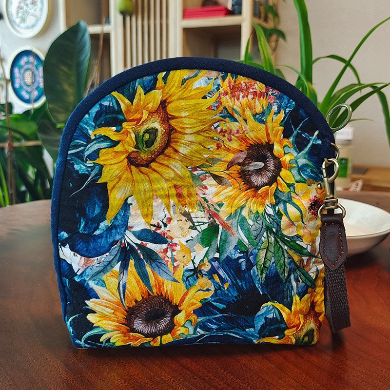 Jinhao bordado hecho a mano DIY material bolsa tela bordada mensajero bolsa de almacenamiento de producción creativa bolsa de cosméticos image 34