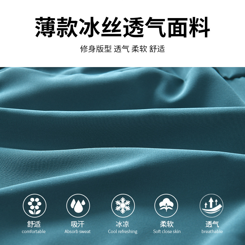 Pantalones cortos deportivos de velocidad de tres puntos de acondicionamiento físico de verano sueltos de hielo de tamaño grande trajes de carrera de maratón