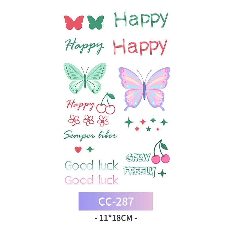 Transfronterizo en stock al por mayor de halloween colorido mariposa tatuaje pegatinas simulación sangrienta cicatriz pegatinas divertidas pegatinas impermeables