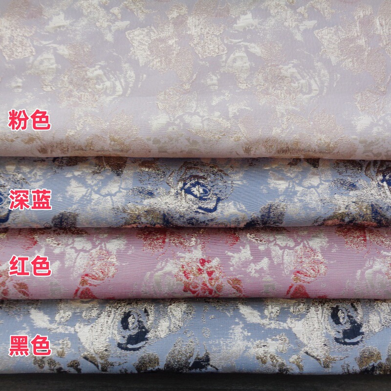 New Woven Jacquard Gold Silk Flower Han Dynasty Dress Bag Fabric Yx8425 Accessible Luxury Stereo Jacquard Fabric