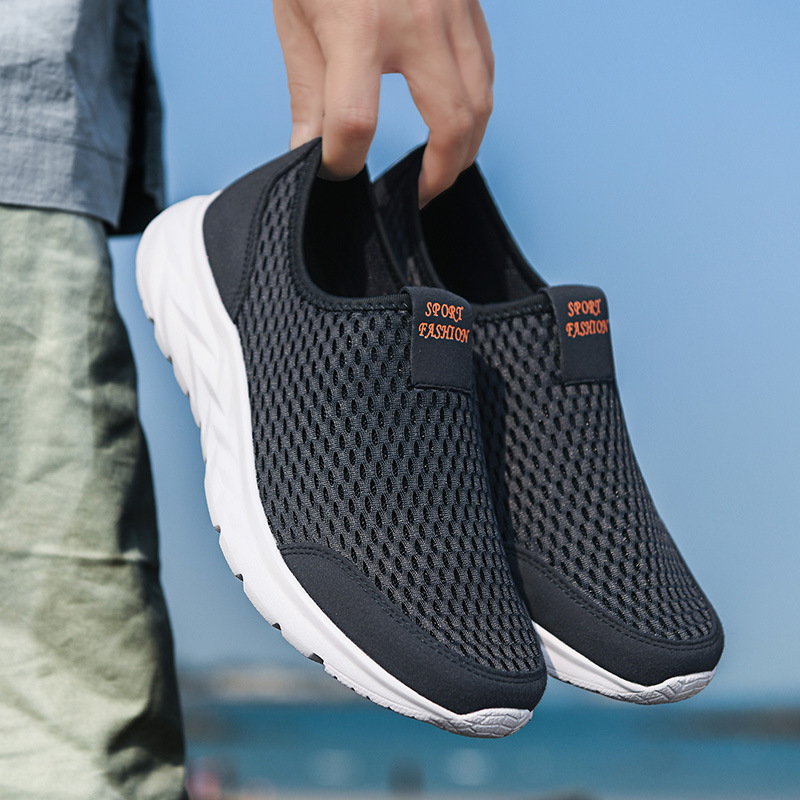 Spring and Summer Mesh Leg Casual Men's Shoes Breathable plus size sneaker Men's Middle-aged and Elderly Lightweight Slip-on Shoes Spring and Summer Mesh Leg Casual Men's Shoes Breathable plus size sneaker Men's Middle-aged and Elderly Lightweight Slip-on Shoes