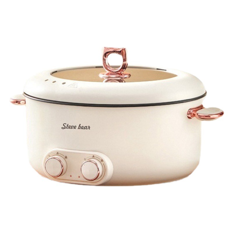 110V/220V eléctrico mandarín pato olla eléctrica olla caliente hogar Cocina eléctrica integrada gran capacidad dormitorio eléctrico wok partición plus image 1