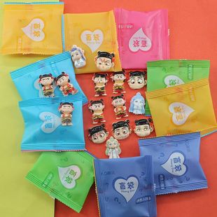 Nezha's Devil Boy Sea Blind Bag Cartoon Simulation Trend Explosions Mini Cute Resin Toy Small Surprise Prizes