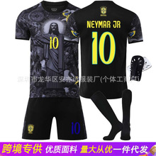 2526巴西特别版黑7号维尼修斯球衣9理查利森10号内马尔足球服套装
