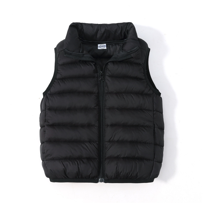 Chaleco de algodón para niños y niñas bebé medio y grande niños Otoño e Invierno chaleco invierno desgaste niños desgaste exterior chaleco ligero